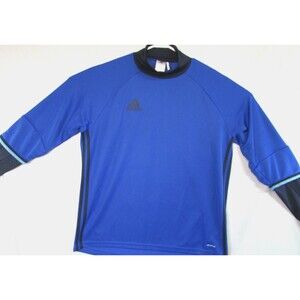 adidas Climacool Soccer Jersey Shirt Men's Large Blue Long Sleeve